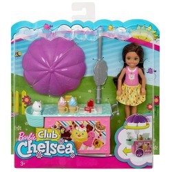 Кукла Barbie Club Chelsea and Ice Cream Cart FDB33