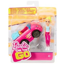 Кукла Barbie On The Go Pink Car FHV77