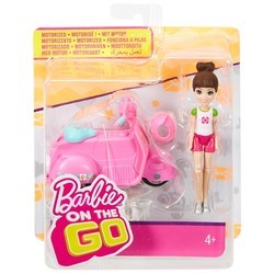 Кукла Barbie On The Go Pink Scooter FHV80