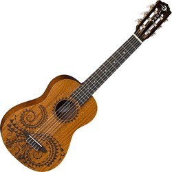 Гитара Luna Uke Tattoo Mahogany 6 String Baritone
