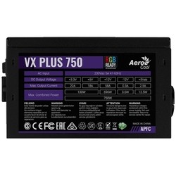 Блок питания Aerocool VX Plus 750 RGB