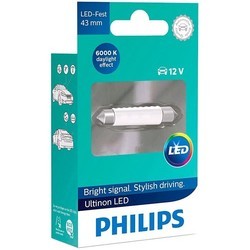 Автолампа Philips Ultinon LED C5W-43 1pcs