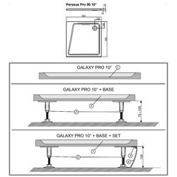 Душевой поддон Ravak Perseus Pro 10° XA057701010