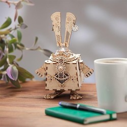 3D пазл Robotime Steampunk Music Box Bunny