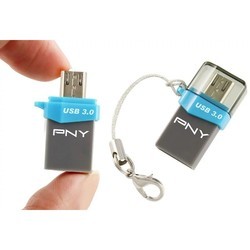 USB Flash (флешка) PNY OTG Duo-Link OU3 3.0 64Gb