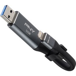 USB Flash (флешка) PNY OTG Duo-Link Lightning