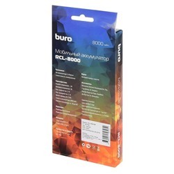 Powerbank аккумулятор Buro RCL-8000 (белый)
