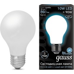 Лампочка Gauss LED A60 10W 2700K E27 102202110