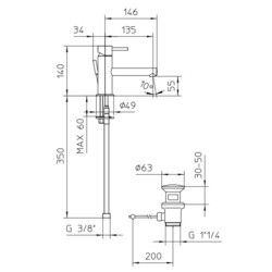 Смеситель Bossini Oki Z005301