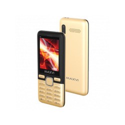 Мобильный телефон Maxvi M6 (золотистый)