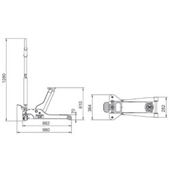 Домкрат Bahco BH11500