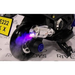 Детский электромобиль RiverToys Moto E222KX (черный)