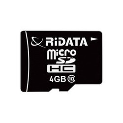 Карты памяти RiDATA microSDHC Class 10 4Gb