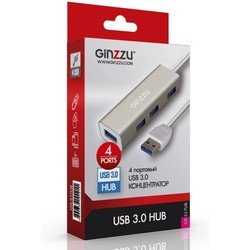Картридер/USB-хаб Ginzzu GR-517UB