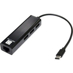 Картридер/USB-хаб 5bites UA3C-45-09BK