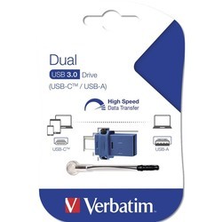 USB Flash (флешка) Verbatim Dual USB Drive Type-C 32Gb