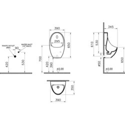 Писсуар Vitra Arkitekt 5999B003-5555