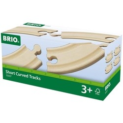 Автотрек / железная дорога BRIO Short Curved Tracks 33337