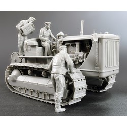 Сборная модель MiniArt U.S. Tractor w/Towing Winch and Crew (1:35)