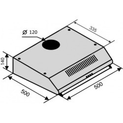 Вытяжка VENTOLUX Roma 50 IV Lux