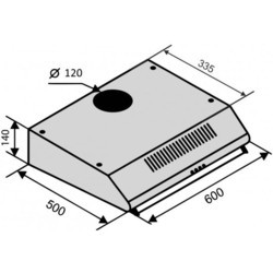 Вытяжка VENTOLUX Roma 60 IX Lux