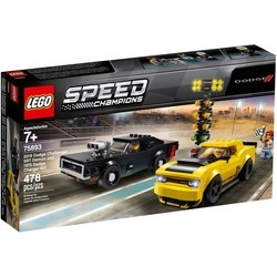 Конструктор Lego 2018 Dodge Challenger SRT Demon and 1970 Dodge Charger R/T 75893