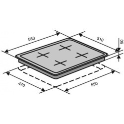 Варочная поверхность VENTOLUX HG640-B1 GCEST IVORY