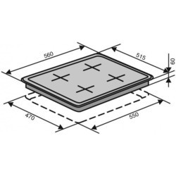 Варочная поверхность VENTOLUX HG640G B BK 5