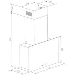 Вытяжка Pyramida V1 60 BL