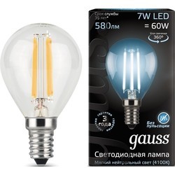 Лампочка Gauss LED G45 7W 4100K E14 105801207