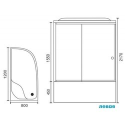 Душевая кабина Royal Bath RB 8120BK4 R