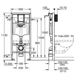 Инсталляция для туалета Grohe 39501000