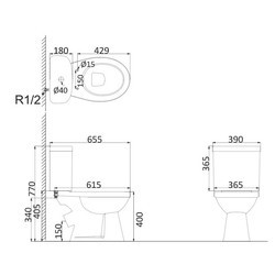 Унитаз Creo Ceramique Project PR1002X