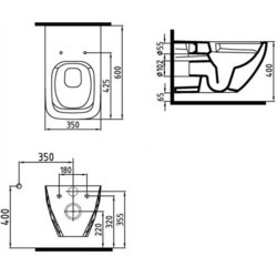 Унитаз Bien Ceramica Kristal KRKA060N1VP1W3000