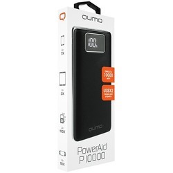 Powerbank аккумулятор Qumo PowerAid P10000 (черный)