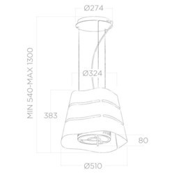 Вытяжка Elica Wave BL/F/51