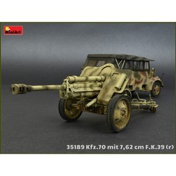 Сборная модель MiniArt Kfz.70 with 7.62 cm F.K. 39 (r) (1:35)