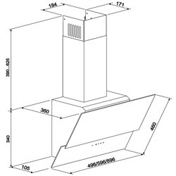 Вытяжка ELEYUS Element 700 60 BL