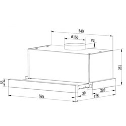 Вытяжка Zirtal Slide Out LUX 60 IX