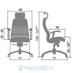 Компьютерное кресло Metta Samurai KL-3 (коричневый)