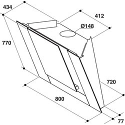 Вытяжка KitchenAid KEWVP 80010