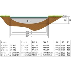 Батут Exit InTerra Ground 7x12ft