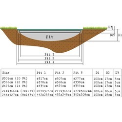 Батут Exit InTerra Ground 14ft