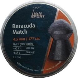 Пули и патроны Haendler & Natermann Baracuda 4.5 mm 0.69 g 400 pcs