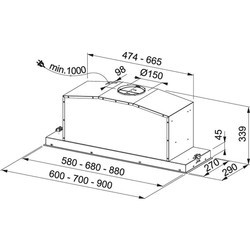 Вытяжка Franke FBI FLUSH 702 XS