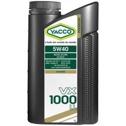 Моторное масло Yacco VX 1000 LL 5W-40 1L