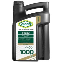 Моторное масло Yacco VX 1000 LL 5W-40 5L