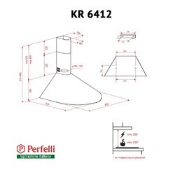 Вытяжка Perfelli KR 6412 IV LED