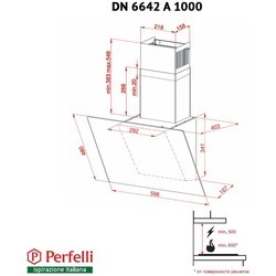 Вытяжка Perfelli DN 6642 A 1000 IV LED