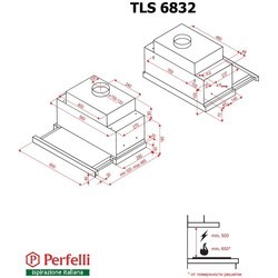 Вытяжка Perfelli TLS 6832 BL LED
